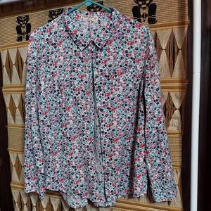 Floral Ruff Hewn Button-up